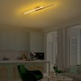Opviq Lámpara de Araña Dorada con LED Integrado